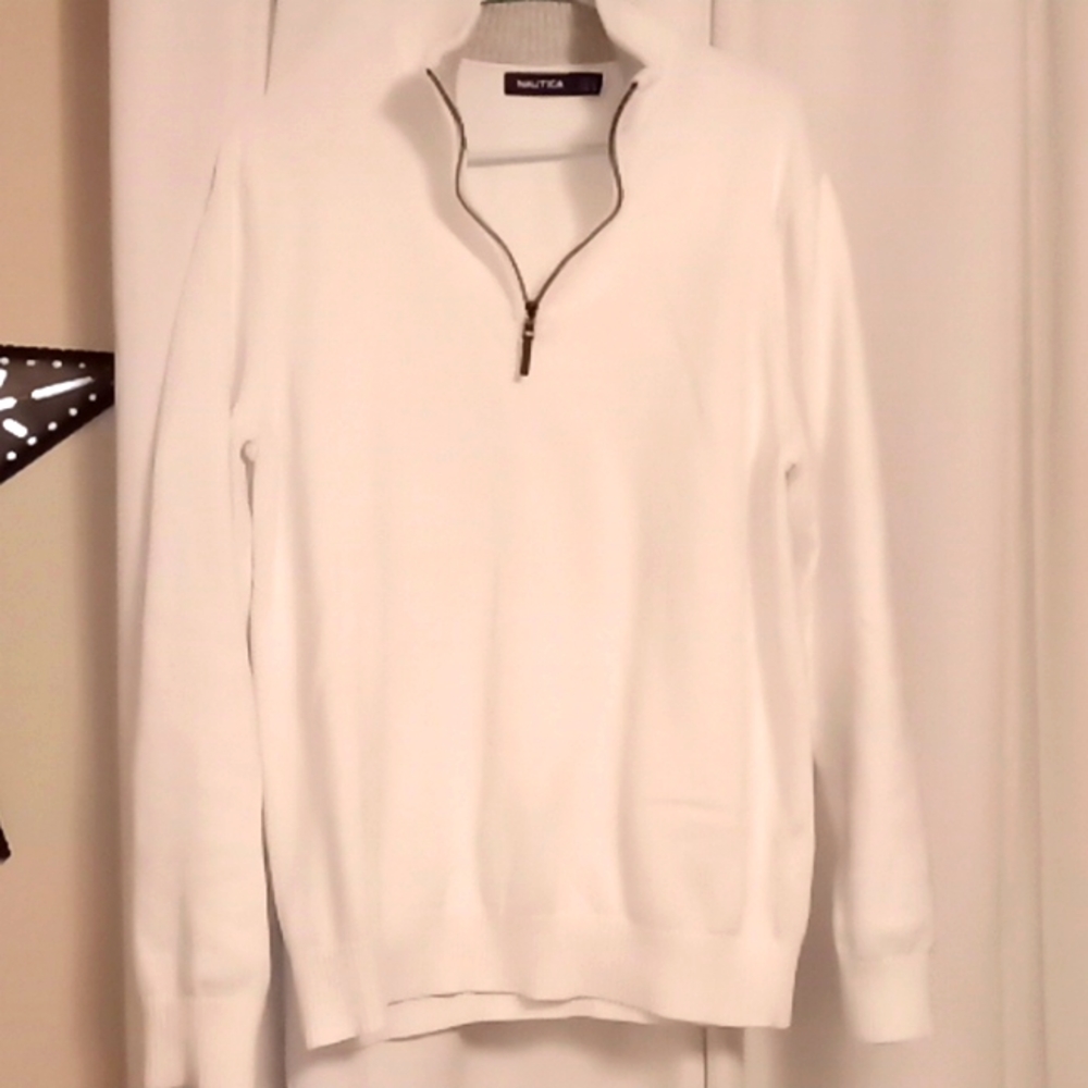 White Nautica Pullover